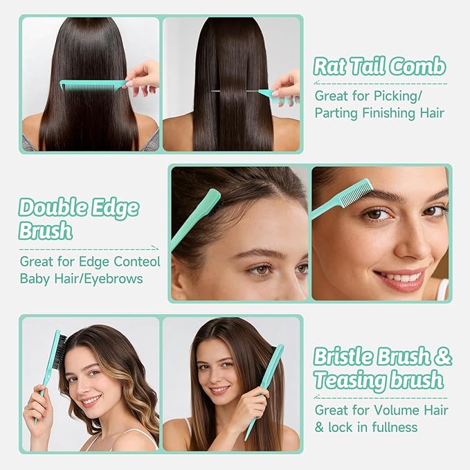 Boar Bristle Hair Brush for Women Men - Gentle Detangling Paddle Brush with Nylon & Boar Bristles, Smoothing, Massage & Shine, Reduces Frizz, for Curly, Thick, Thin, Wet or Dry Hair & Extensions