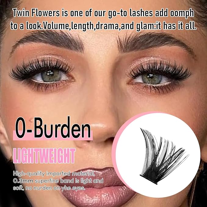 Azenlo Natural Lash Clusters Kit Wispy Eyelash Clusters 120 pcs Cluster Eyelash Extensions C Curl Individual Lashes 10-16 mm Mix Length Natural Look (80D KIT 120 Pcs)