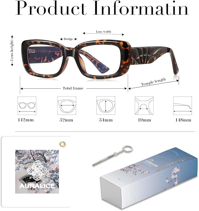 Rectangle Blue Light Glasses Noctera