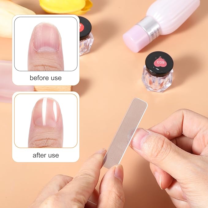 16 Pcs Nano Glass Nail Files for Natural Nails Shiner Crystal Glass File Buffer Double Sided Crystal Nail File Fingernail Files for Women Adults for Shaping Polishing Buffer Shiner