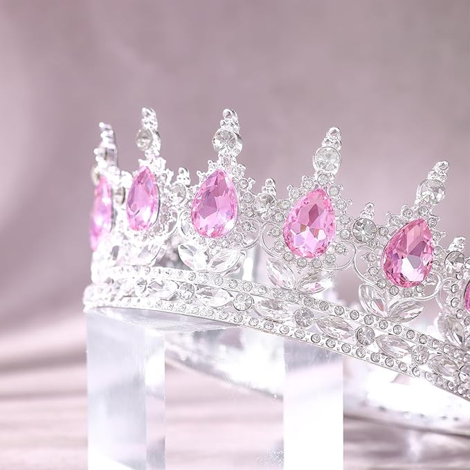 Queen Crown for Women Crystal Tiara for Women Rhinestone Wedding Headband for Bride Hair Accessories for Costume Birthday Party Prom Gifts