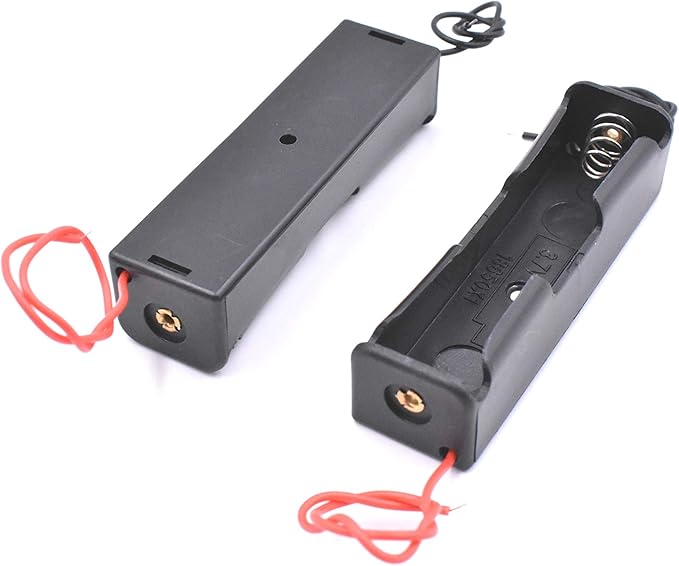 Art&Beauty Pack of 8 Wire Lead Battery Storage Box Case Holder for 18650 Button Top Single Battery