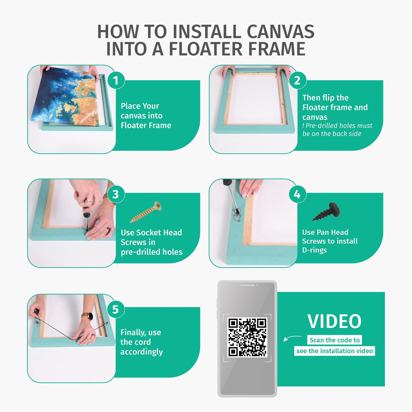 Pixy Canvas Floater Frame 28x32 for 3/4 (0.75) inch Deep Canvas Paintings/Canvas Prints/Wood Canvas Panels/Wall Art/Wall Decor/Home Decor/Artwork (Champagne, 28 x 32 inch, Portrait)