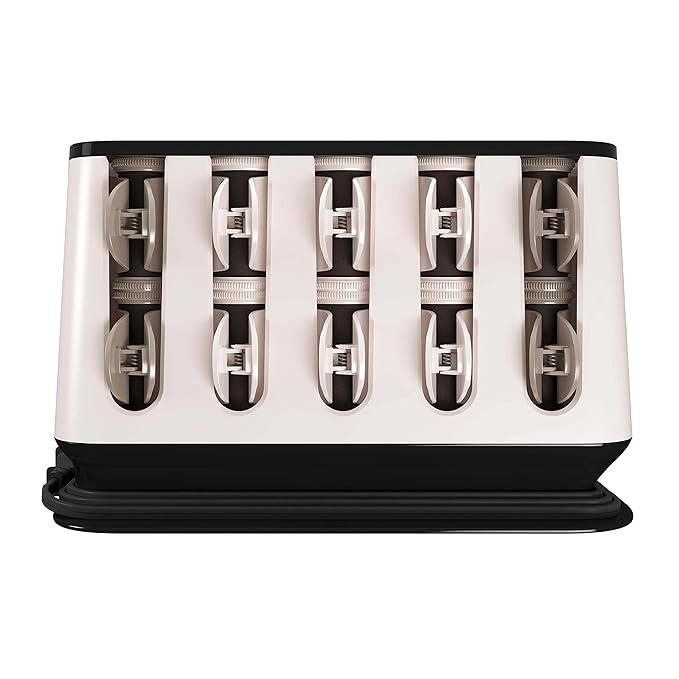 Remington Shine Therapy Argan Oil & Keratin Treated Hot Rollers Set, Professional Hair Curlers for Setting All Hair Lengths from Short and Medium to Long (Pack of 2)