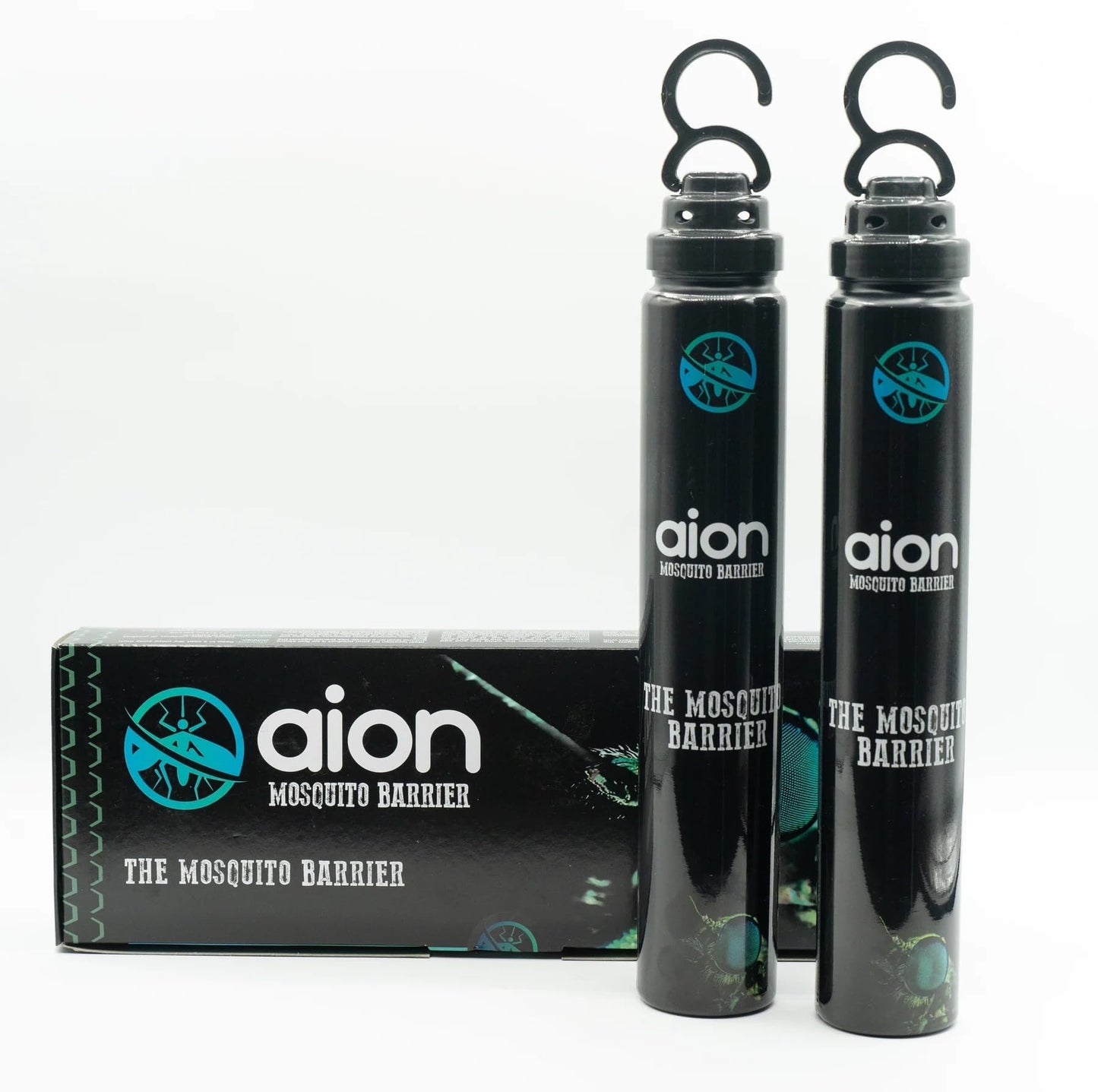 Aion Mosquito Barrier â Natural Outdoor Mosquito Barrier for Backyard â Chemical-Free â Easy to Use, Simple to Setup - 2 Tubes