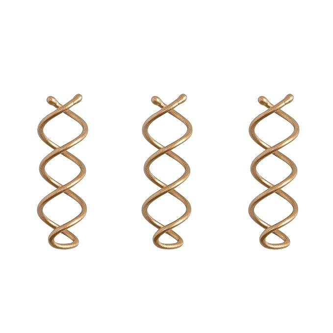 Goody SlideProof Mini Spin Pins - 3 Ct, Assorted Colors, Spiral Hair Pins, Quick & Easy Buns, All-Day Twist Pins, Corkscrew Bobby Pins, Pain-Free Hair Accessories for Women & Men, All Hair Types