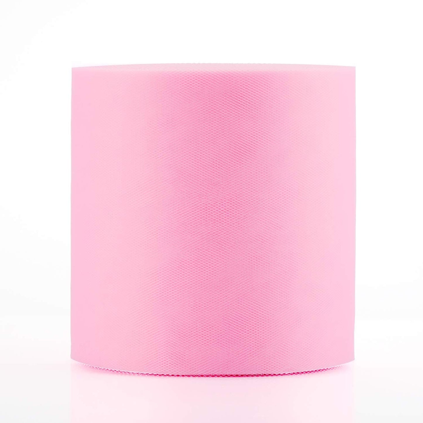 Tulle Fabric Roll, 6” by 200 Yards (600FT) Tulle Organza Fabric Spool for DIY Tutu Skirt Baby Shower Decor Wedding Backdrop Crafts Birthday Party Supplies (Light Pink)