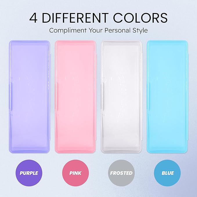 Beauticom Personal Box Storage Case for Professional Manicurist Nails Pedicure (Large Size) (40 Pieces, BLUE)