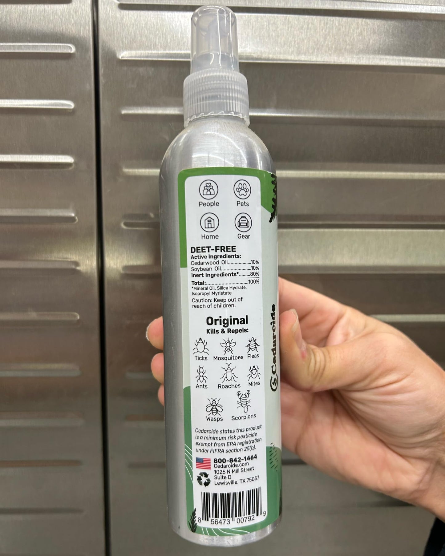 Cedarcide Extra-Strength Tickshield Kit | Deep Woods Cedar Oil Spray Use On Ticks, Fleas, Chiggers & Mosquitoes | Safe for People & Pets | Natural Essential Oils | Small