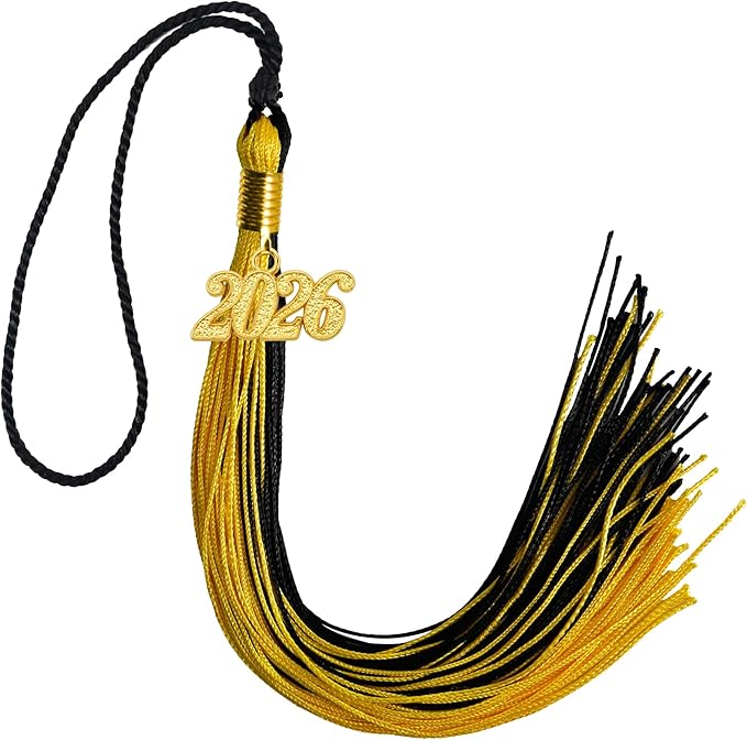 GraduationMall Single&Multiple Color Graduation Tassel with 2026 Year Charm 9"