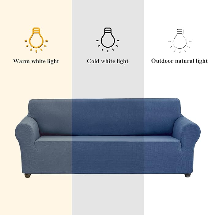 Joccun Stretch Loveseat Couch Cover, Water Repellent Sofa Slipcover for 2 Cushion Couch, Washable Furniture Protector Cover for Living Room