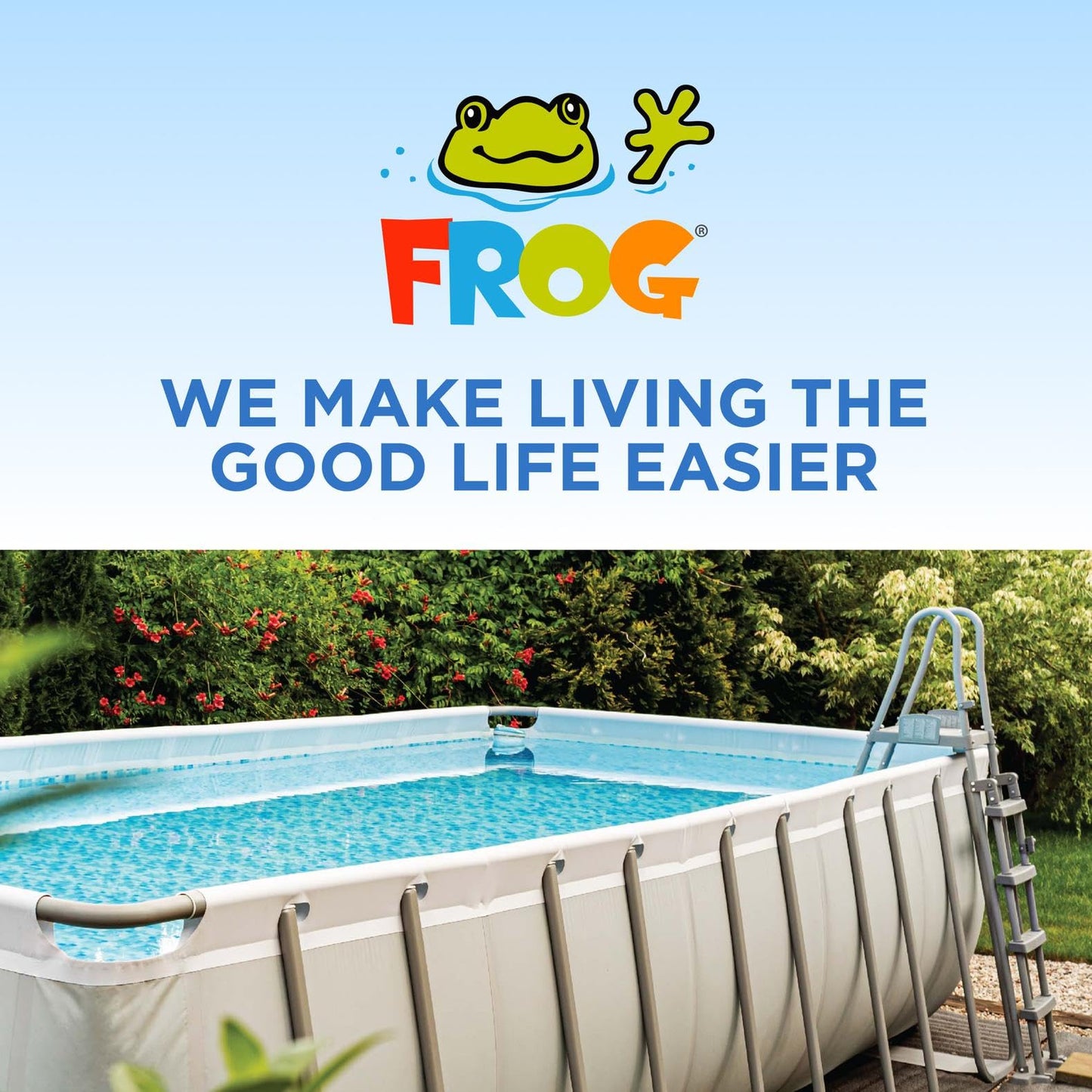 Flippin’ FROG Floating Sanitizer System for Pools 2,000 to 5,000 Gallons - Prefilled Floater with Sanitizing Minerals and Chlorine for Easy Pool Treatment & Maintenance - 4 Month Bundle