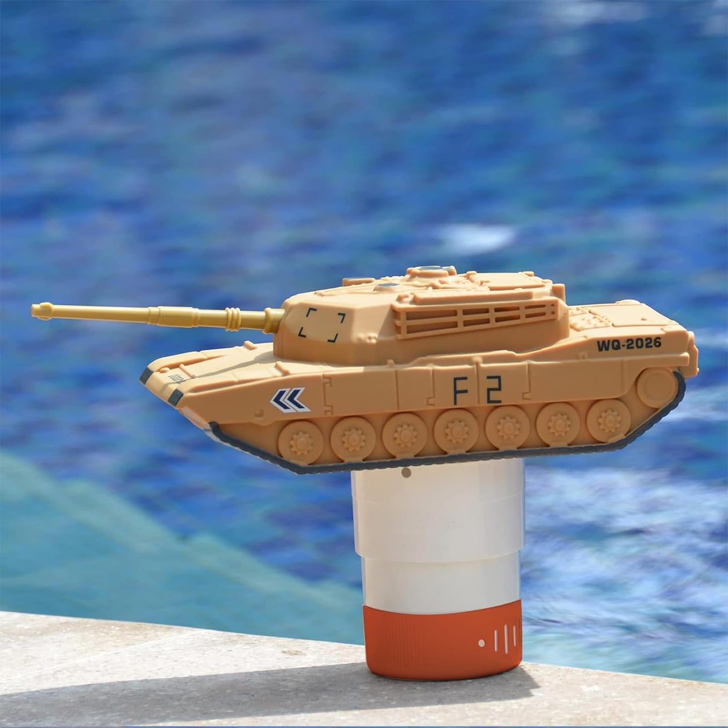 XY-WQ Chlorine Floater, Floating Pool Chlorine Dispenser, Fits 1 and 3 Inch Tablets for Large and Small Pools, Hot Tub, Spa, Tank