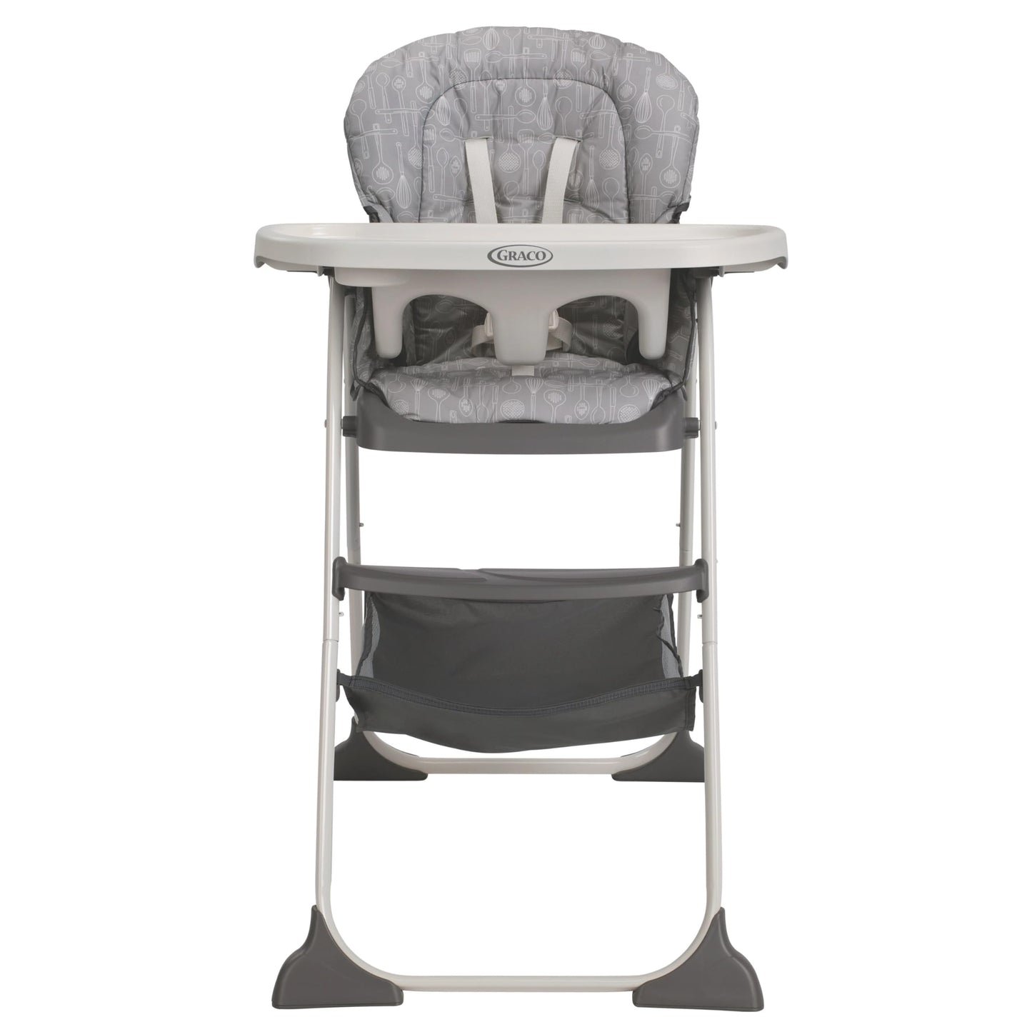 Graco® Slim Snacker High Chair, Ultra Slim, Fast-Folding, Multiple Recline Positions, Comfortable Feeding, Whisk
