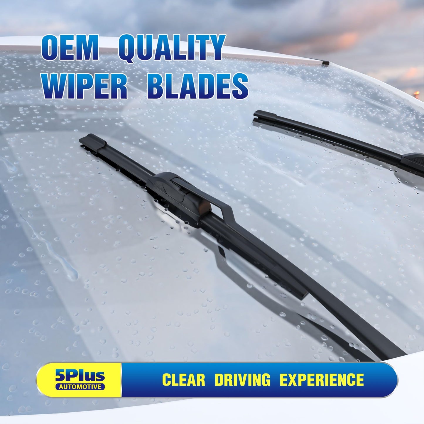 5 PLUS Windshield Wipers Replacement For 2013-2021 Buick Encore, 2015-2022 Chevrolet Trax Windshield Wipers, Original Equipment Automotive Replacement Windshield Wiper Blades 26"+14"+10"(3 Wipers)