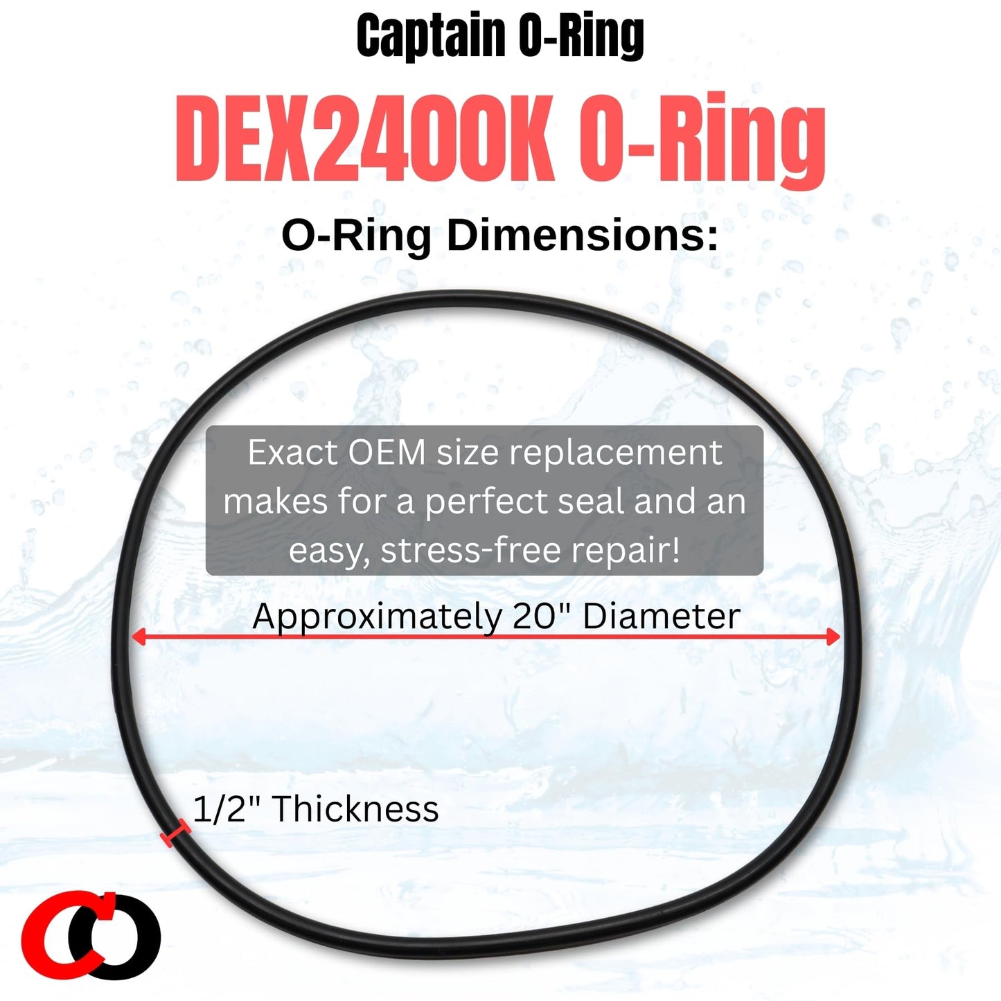 Captain O-Ring – Replacement DEX2400K O-Ring for Hayward Micro-Clear DE, Pro-Grid, Super Star Clear, SwimClear Filters