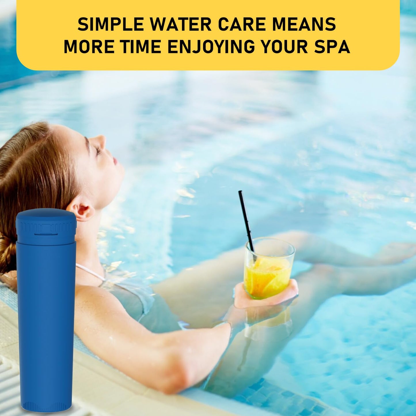 Zomixzo Mineral Cartridge Replacement Compatible with Frog Ease in-Line SmartChlor Mineral Cartridge System for Marquis, Caldera, Artesian & Hot Springs Spas CYA Free, Up to 600 Gallons (2 Pack)