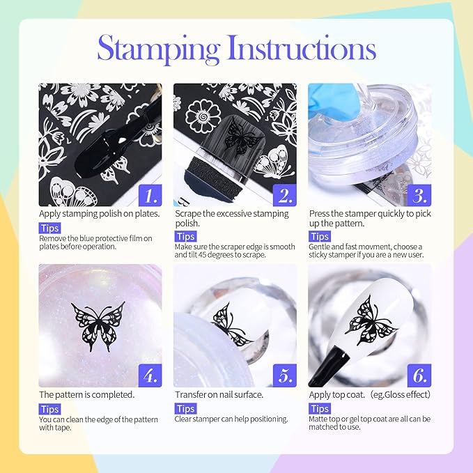 Born Pretty Nail Art Stamping Polish Halloween Nail Polish Set Manicure Print Nails Polish for Stamping Plates 24 Colors Bulk Nail Polish Set Gift Collection