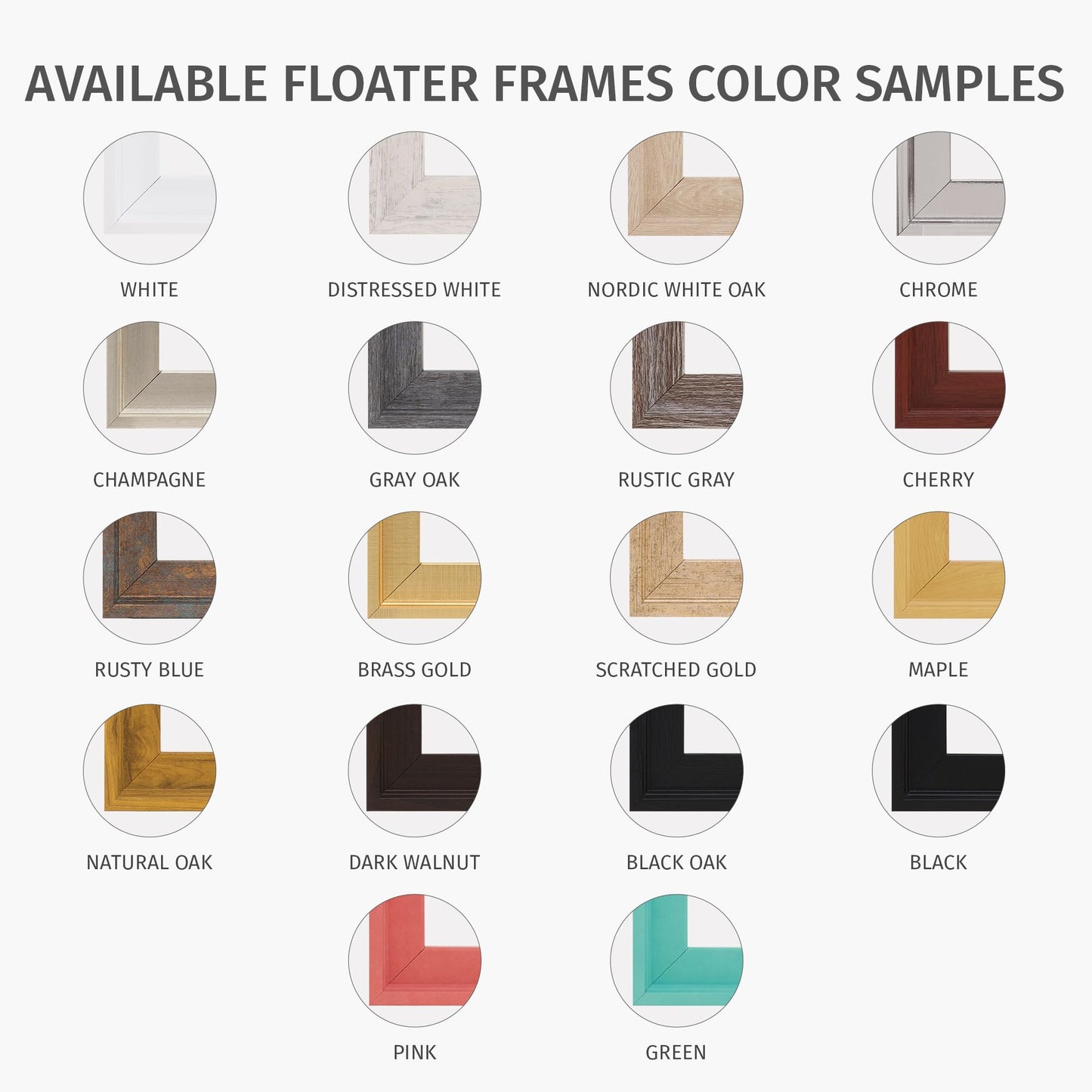 Pixy Canvas Floater Frame 28x32 for 3/4 (0.75) inch Deep Canvas Paintings/Canvas Prints/Wood Canvas Panels/Wall Art/Wall Decor/Home Decor/Artwork (Champagne, 28 x 32 inch, Portrait)