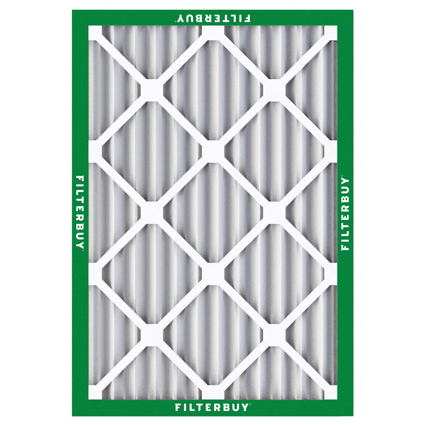 Filterbuy 24x30x2 Air Filter MERV 8 Essential Dust & Allergy Defense (2-Pack), Electrostatic Pleated HVAC AC Furnace Filters Replacement, Made in USA (Actual Size: 23.50 x 29.50 x 1.75)