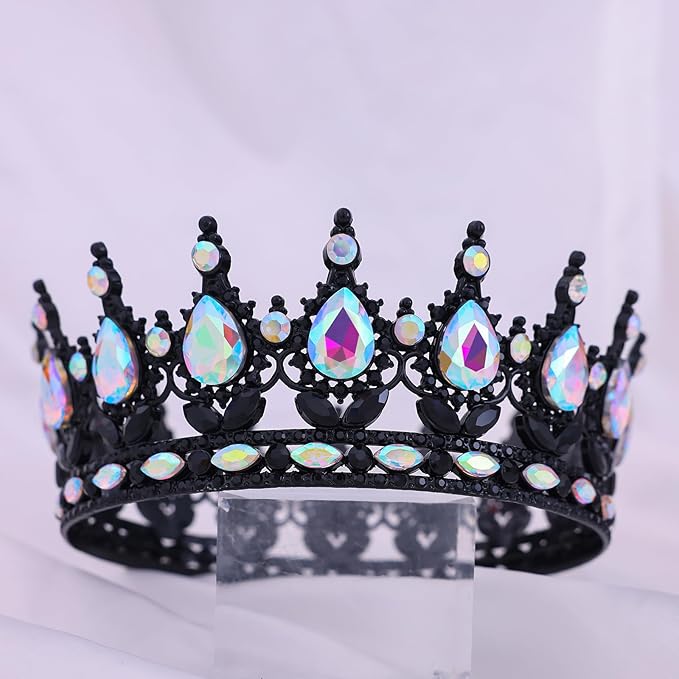 Queen Crown for Women Crystal Tiara for Women Rhinestone Wedding Headband for Bride Hair Accessories for Costume Birthday Party Prom Gifts