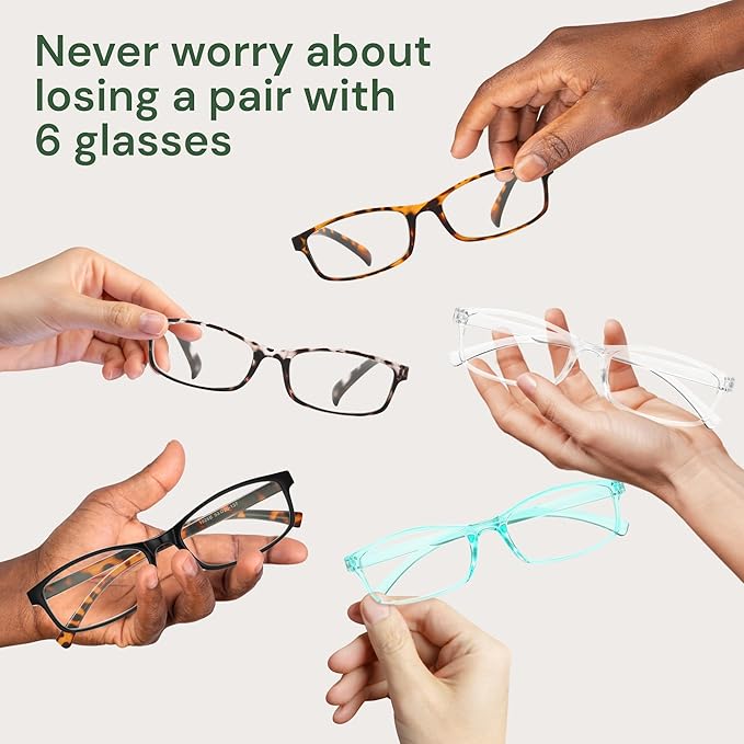 Gaoye +2.75 Reading Glasses Men - Blue Light Blocking Lenses, TR90 Frames, UV400 - Eyeglasses with Clear Vision