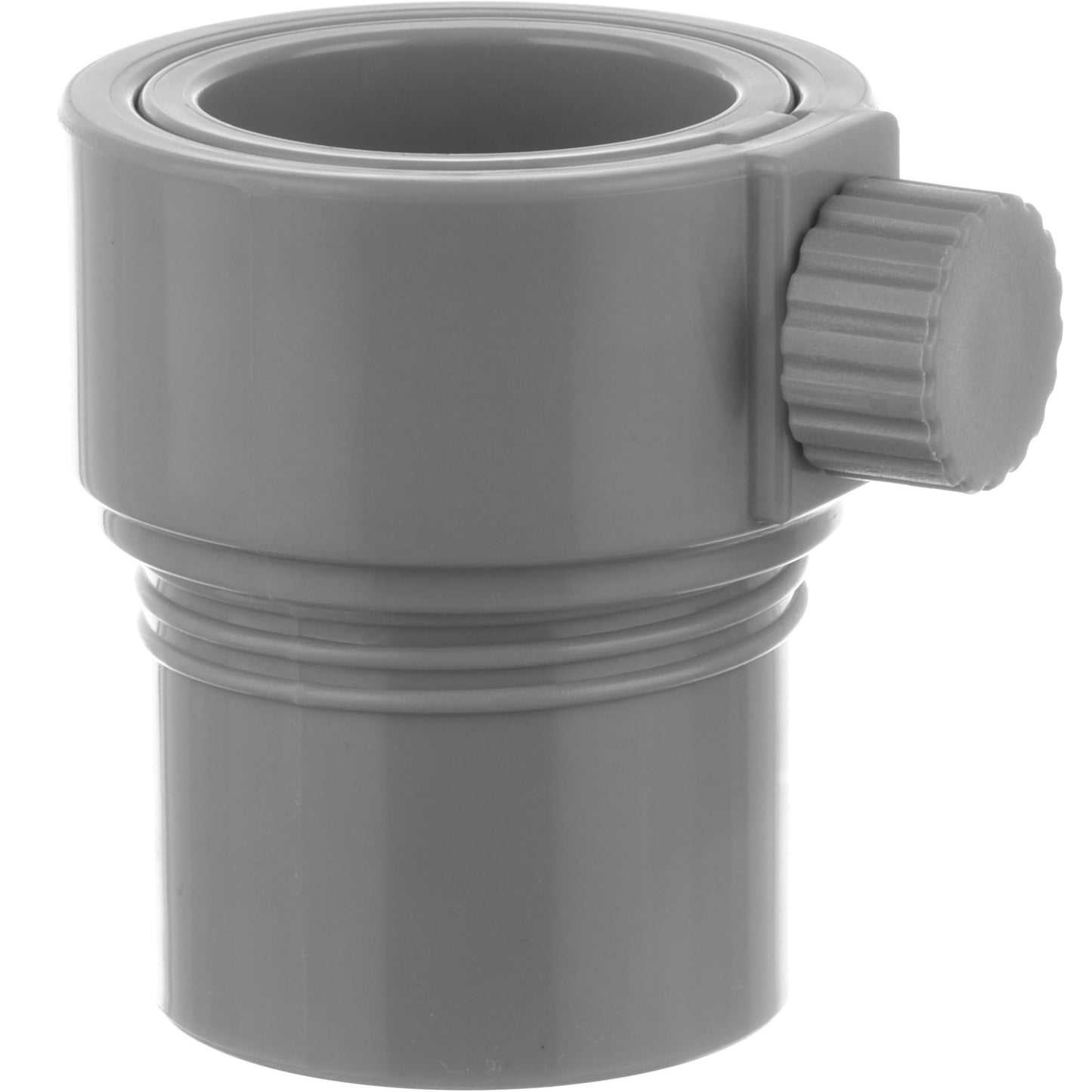 Kraemer Plastics Umbrella Pole Stabilizer reducer threaded adapter insert for Baja Deck Pool Sleeves (Light Gray)
