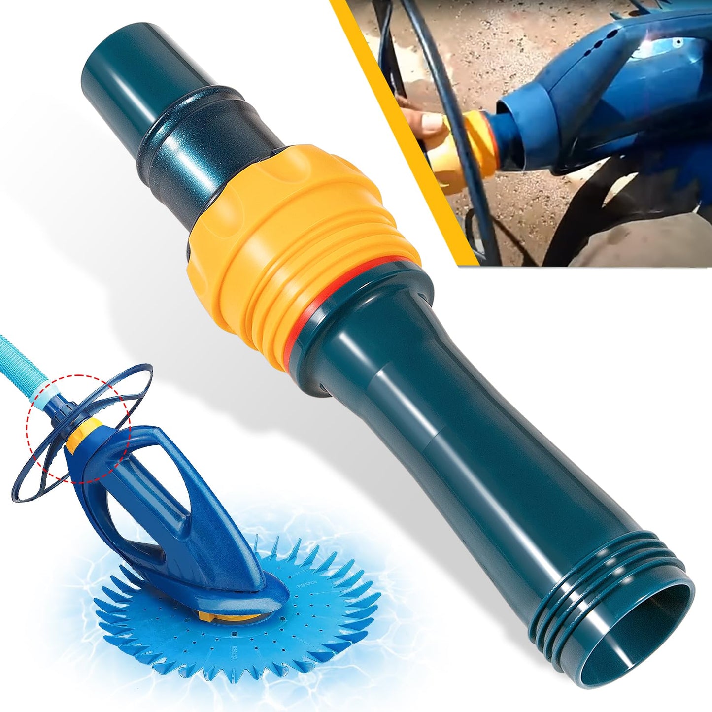 Premium W70326 Cassette Outer Extension Pipe with Handnut fits for Zodiac Baracuda G3/G3 Pro Suction Side Pool Cleaner- Premium Replacement Part for Enhanced Pool Cleaning