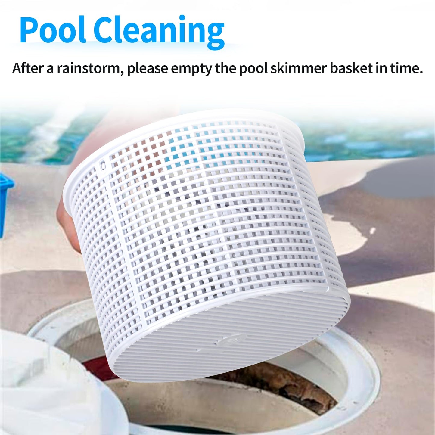 Dfnidy Pool Skimmer Basket Replacement for Hayward SPX1082CA & Aladdin B-152-7 Inch Heavy Duty Nylon Skimmer Basket | Fits Models SP1082, SP1083, SP1084, SP1085, SP1086, SP1075, 1075T, 1077 Series