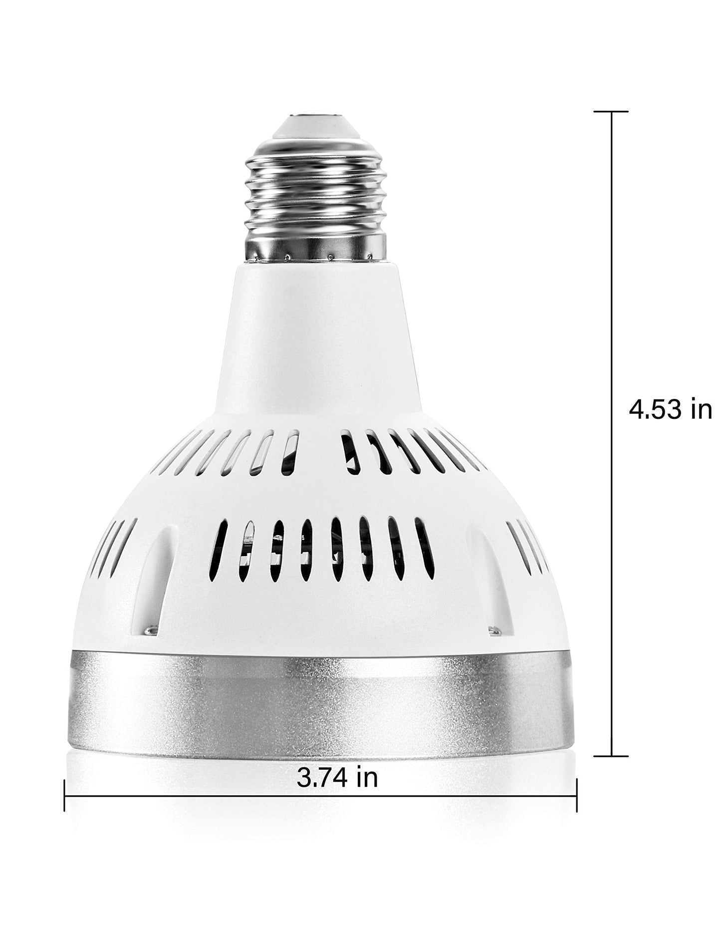 Broadroad Bright Led Pool Light Bulb,120V 65W with 6000LM E27/E26 Base Pool Light Bulb Daylight White 6000K Swimming Pool Replacement for Most Pentair Hayward Light Fixtures (120V 65W)