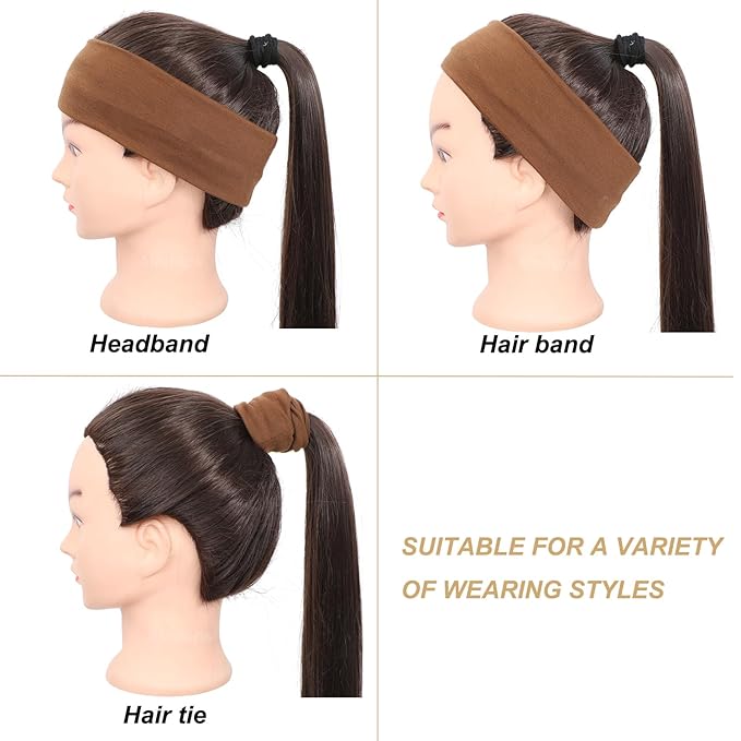 9Pcs Headbands for Women Non Slip Headband, Soft Elastic Hair Bands for Women's Hair, Fashion Cotton Cloth Stretchy Sweat Bands Headbands for Sports, Makeup, Gym, Running, Yoga, Workout (9Colors-B)