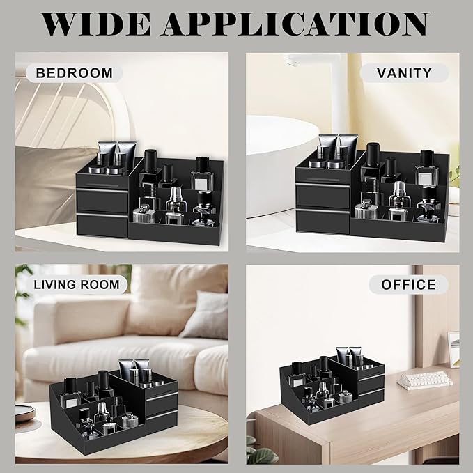 Mens Organizer,Cologne Organizer for Men,Perfume Organizer,Cologne Stand,Perfume Stand,Organizador de Perfumes,Bathroom Countertop Storage,Shelf for Bathroom Counter,Men Bedroom for Gifts