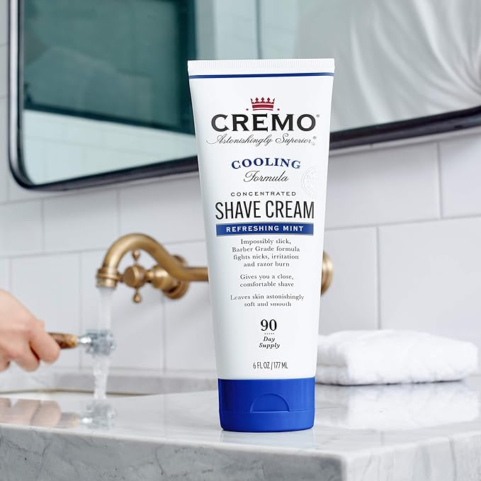 Cremo Cooling Shave Cream, 6 fl oz (Pack of 2)