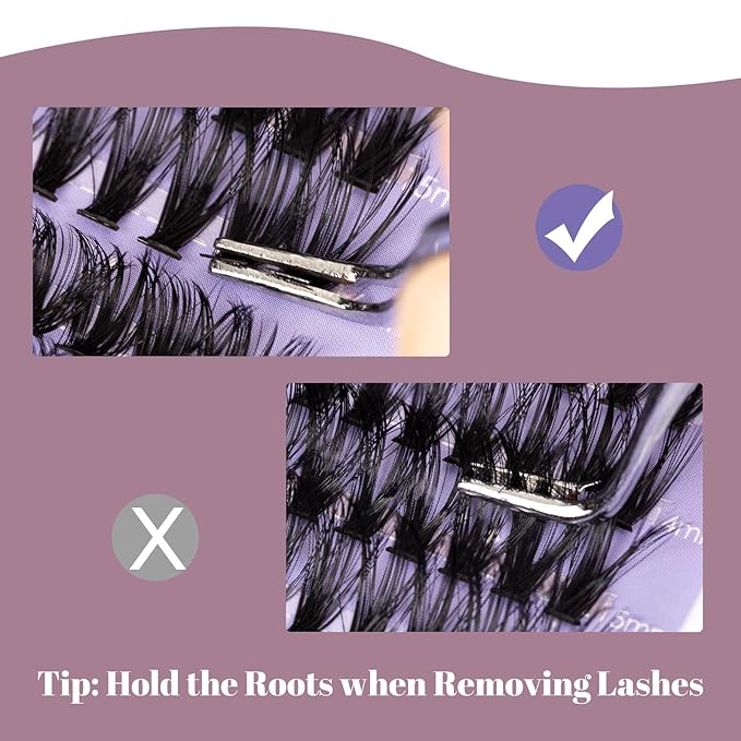 Ocean Pearl Lash Clusters 480PCS 11-20mm Individual Eyelash Extensions 30D+40D+80D+100D DIY Thick Volume Natural Lashes for Beginners at Home-4