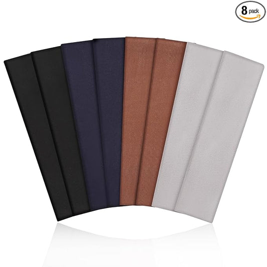 Fishinsea 8 Pack Sport Headbands for Women, Elastic Soft Fabric Non-Slip Hair Bands Hair Warp for Daily Workout Yoga Running Sports, Combo 10