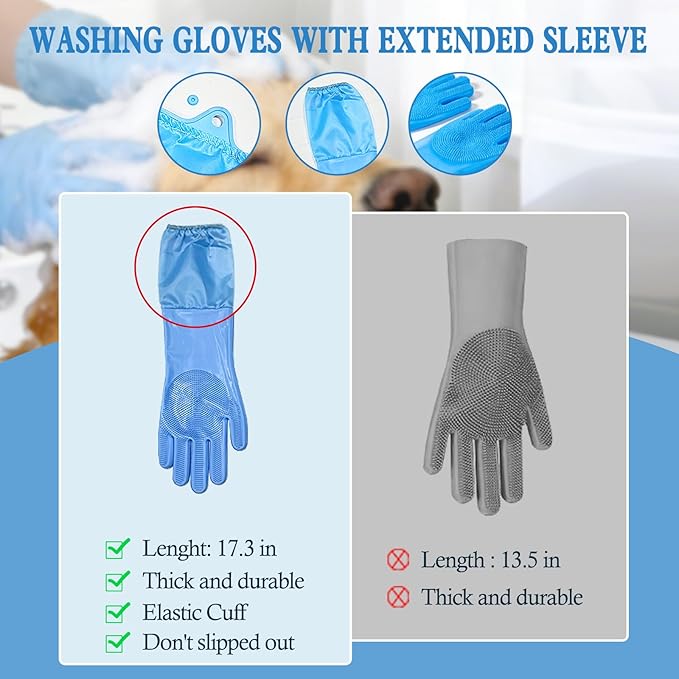 【𝗡𝗲𝘄 𝗳𝗼𝗿 𝟮𝟬𝟮𝟲】9PCS Dog Washing Kit - with Shampoo Brush,Pet Paw Cleaner and Claw Cream,Washing Gloves, Bath Brush,ToothBrushes & Ear Cleaner,Self Cleaning Slicker Brush,Dog Bath Supplies