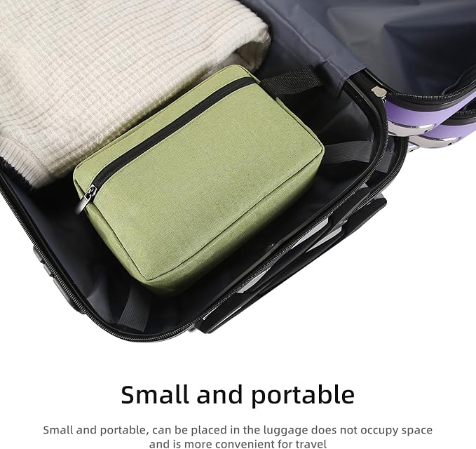 Travel Toiletry bag Toiletry bag for women men Hanging Cosmetic bag Travel accessories for Women Men (Grass green)
