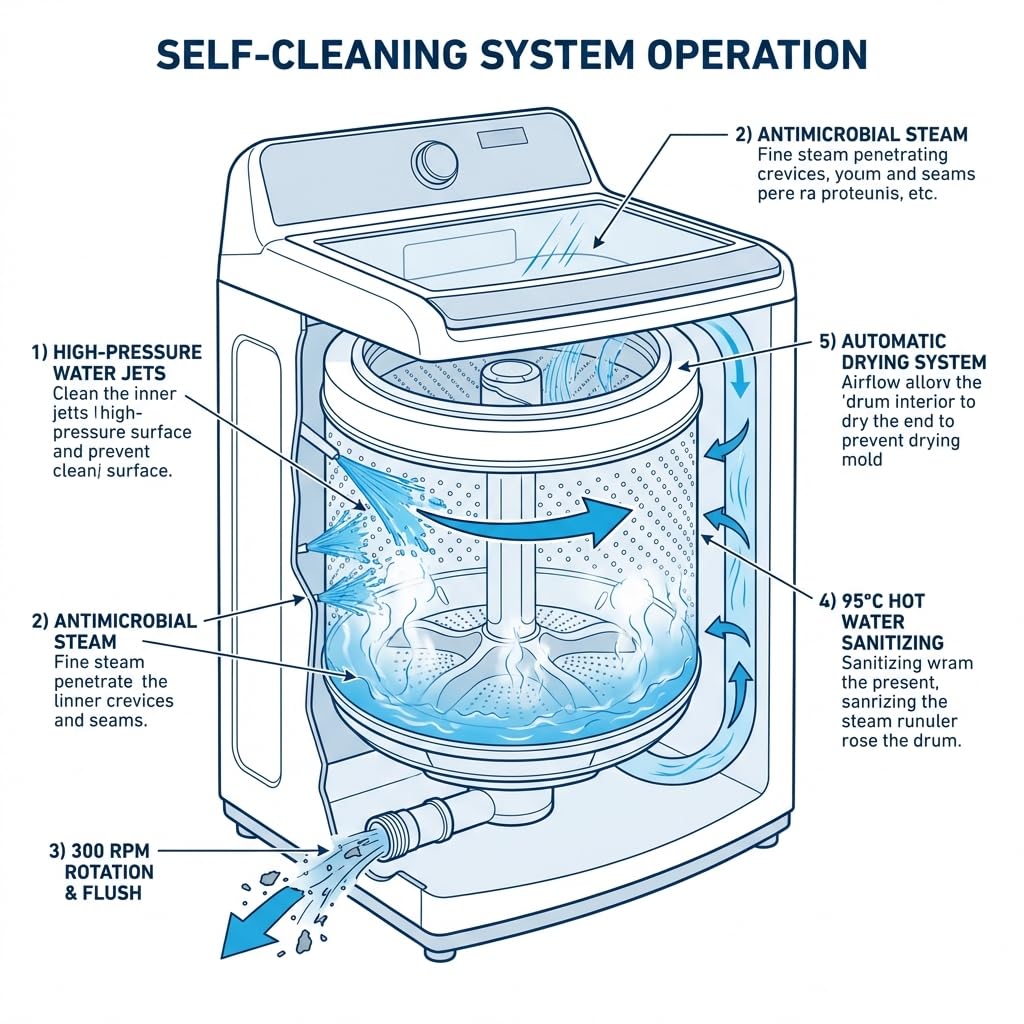 4.5 cu. ft. Top Load Washer with Triple Action Impeller for Tough Dirt & Stains - Reduce Laundry Time with Accela Wash & Express Wash