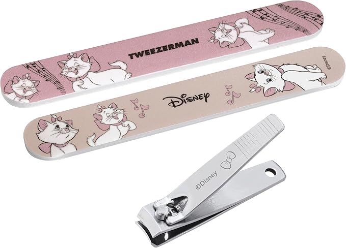 Tweezerman Disney's The Aristocats Manicure Kit - Fingernail Clipper with Two Nail Files