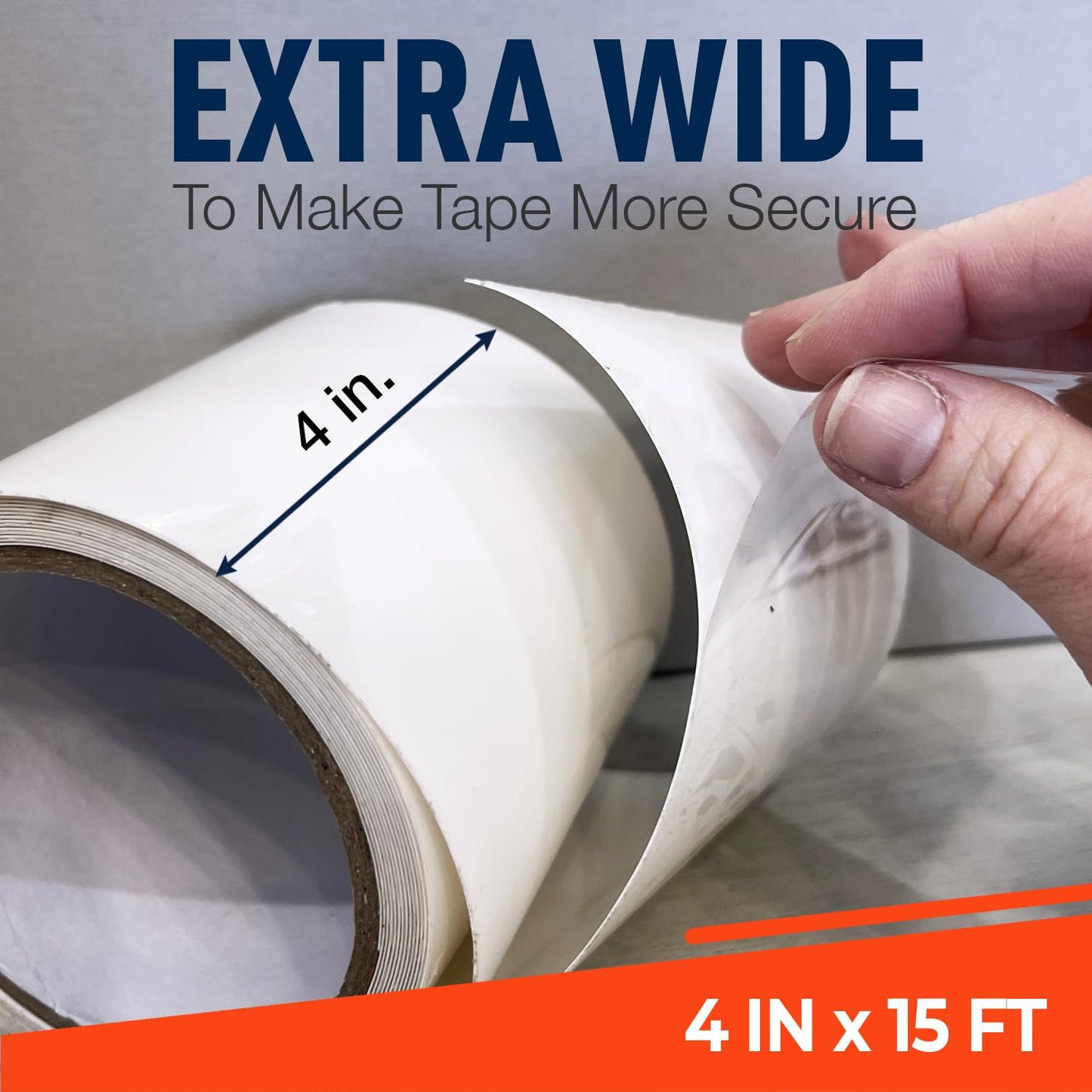 Firebelly Outfitters Heavy Duty Waterproof Tape for Leaks – All-Weather Sealant for Outdoor & Indoor Repairs – Marine Grade, Weatherproof, Strong Adhesive for Pools, Roofs, Plumbing, and More (White)