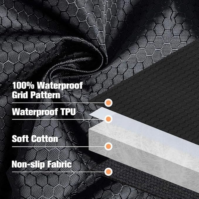 PETICON Waterproof Scratchproof Pet Bench Seat Covers for Cars, Trucks, SUVs, Nonslip Durable Back Seat Cover for Dogs, Washable Backseat Protection