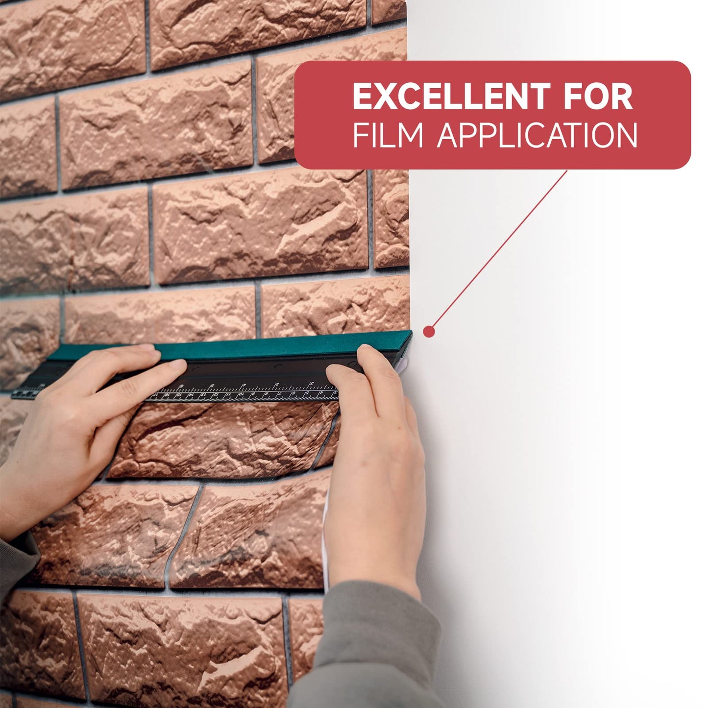 FOSHIO Wallpaper Smoothing Tools Kit, Wallpaper Tools with Squeegee Smoother, Seam Roller, Paste Brush, Wallpaper Smoothing Brush for Peel & Stick Wallpaper, Contact Paper, Window Film Application Kit