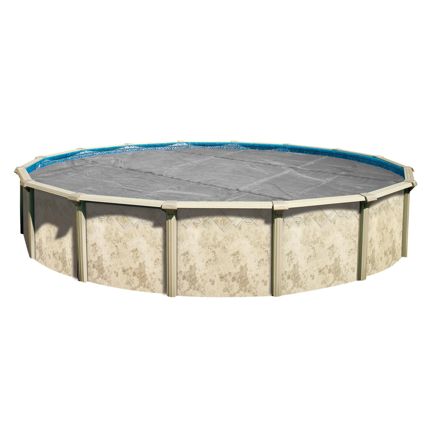 In The Swim 16' Standard Blue Round Solar Pool Cover 8 Mil for Solar Heating Above Ground Pools and Inground Pools