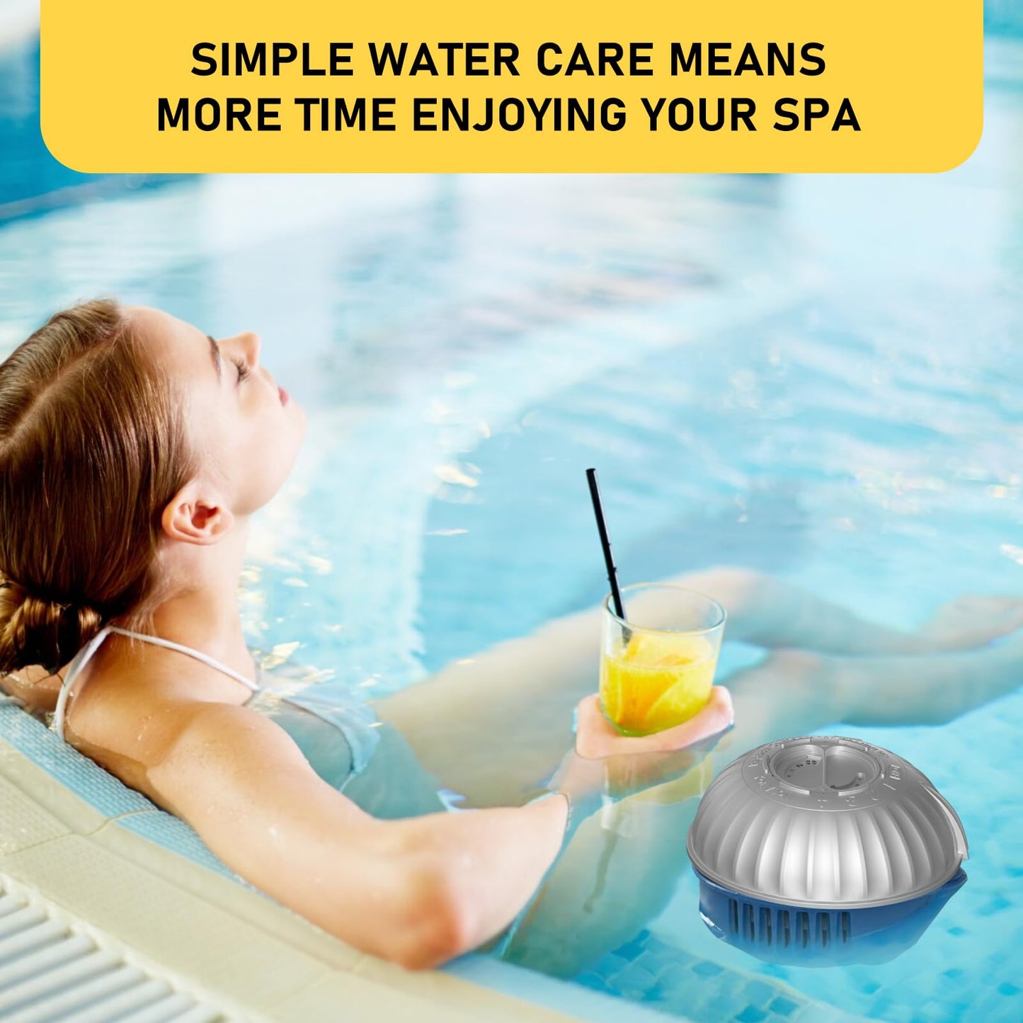 Zomixzo Hot Tubs Replacement Cartridges Compatible with Frog @Ease Floating System SmartChlor Cartridges, Ideal for Hot Tubs Up to 600 Gallons, 4-Pack