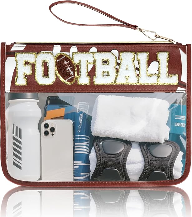 Baseball Gift Bags Baseballs Treat Bags Team Gifts Clear Chenille Letter Zipper Pouch Accessories Stuff Sport Portable