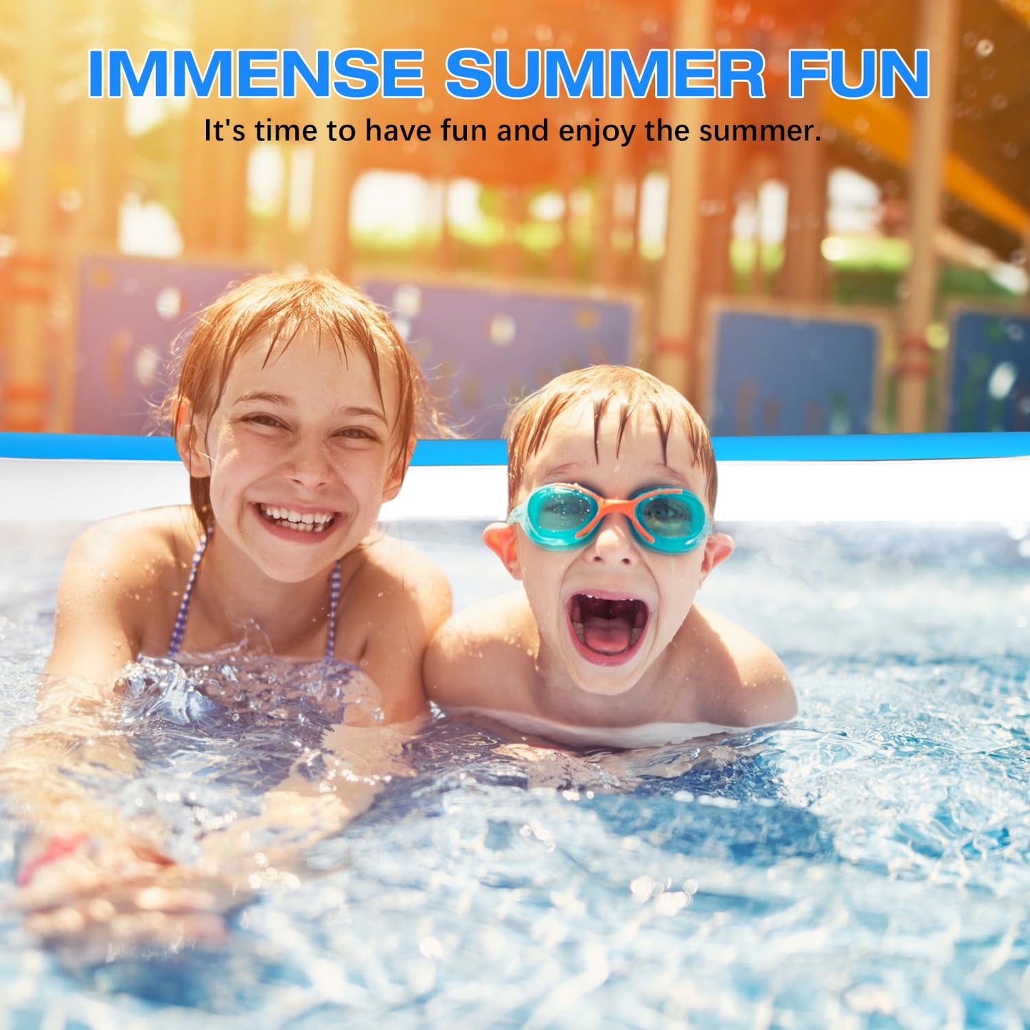 Sunrio 2025 Upgrade Inflatable Pool for Kids and Adults-120"*72"*22" Full-Sized Inflatable Swimming Pool Leakproof Blow Up Above Ground for Backyard Outdoor Garden Summer Water Party Pink