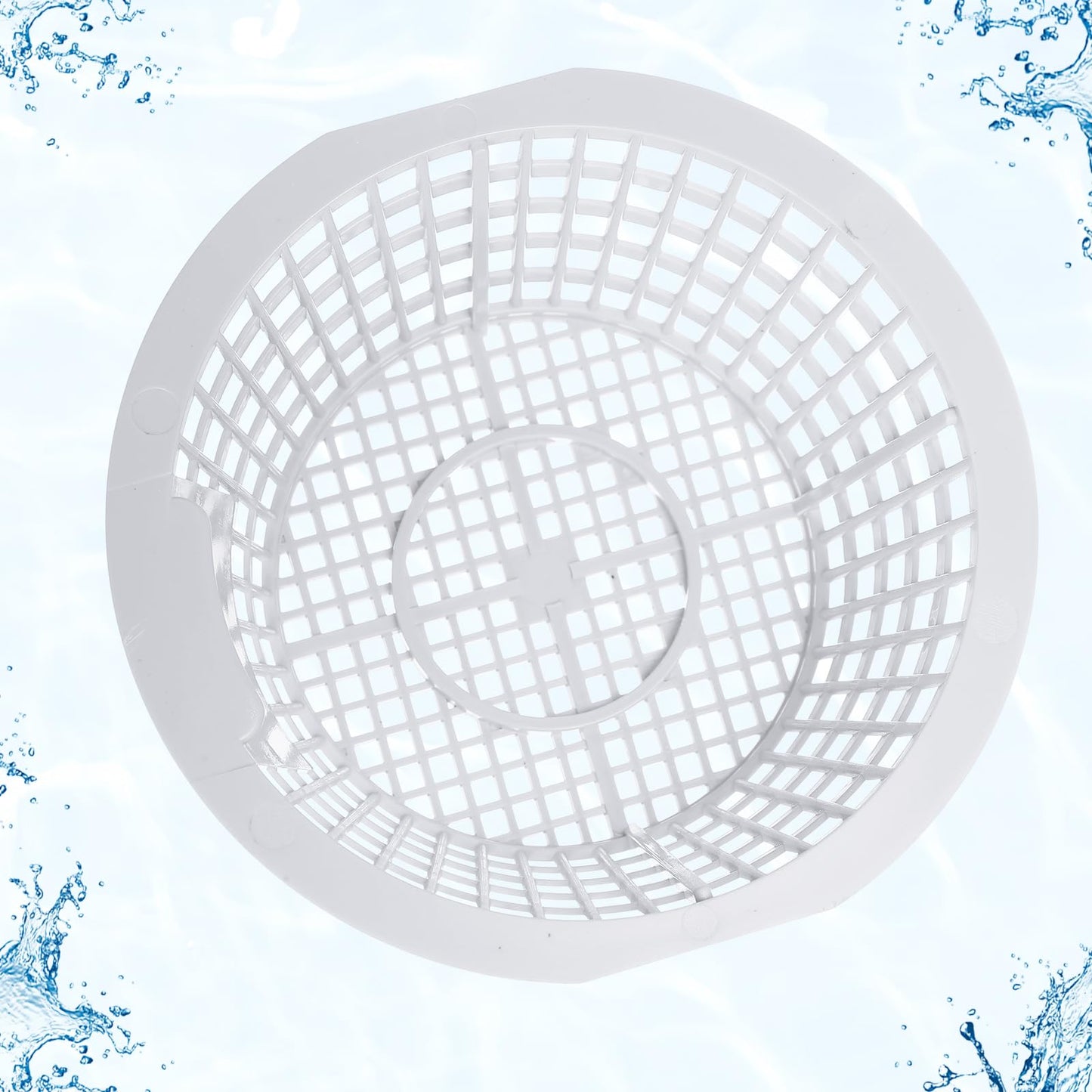 RimCereal 2 Pack 8926 Skimmer Replacement Weir Door Flap and 2 Pack 8928 Pool Skimmer Basket for Above Ground and in Ground Swimming Pool Replacement Parts