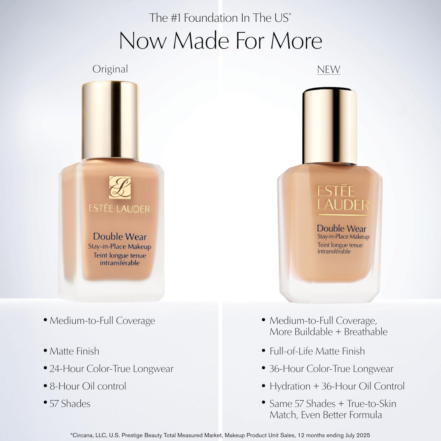 Estée Lauder Double Wear Stay-in-Place 24-Hour Long-Wear Matte Foundation Makeup | Original Formula 1 Fl Oz, 7N1 Deep Amber
