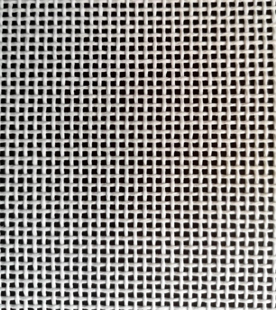 Mono Deluxe Needlepoint Blank Canvas 18 Mesh Cotton White Cross Stitch & Embroidery Fabric – 14" x 20"