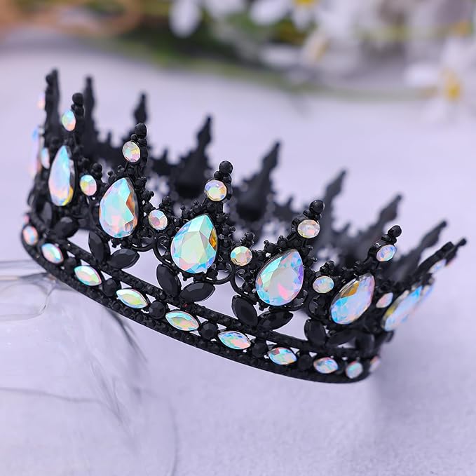 Queen Crown for Women Crystal Tiara for Women Rhinestone Wedding Headband for Bride Hair Accessories for Costume Birthday Party Prom Gifts